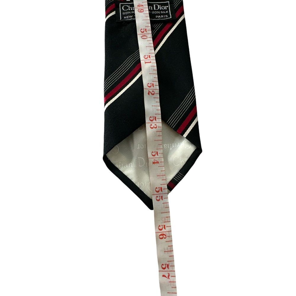 Christian Dior Monsieur Neck Tie Silk Blend Necktie Corpcore Office Money Design - Picture 7 of 8
